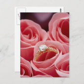Diamond Ring Rozen Briefkaart (Voorkant / Achterkant)