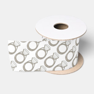 Diamond Ring Verloving Wedding Bridal Ribbon Lint