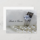 Diamond Rings en White Pearls Wedding (Voorkant / Achterkant)