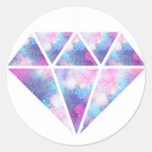 Diamond Ronde Sticker (Voorkant)