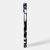 Diamond Roos & Denim Glam Bling Case-Mate iPhone Case (Achterkant / Links)