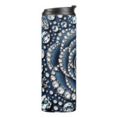 Diamond Roos & Denim Glam Bling Thermosbeker (Gedraaid links)