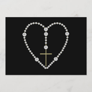 Diamond Rosary - Hail Mary Full of Grace Kaart
