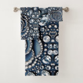 Diamond Rose & Denim Glam Bijoux à billes (En situation)