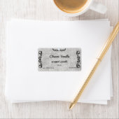 Diamond Scroll Classic Luxury Scentle-label Etiket (Insitu)