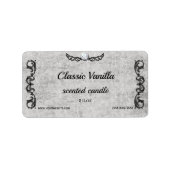 Diamond Scroll Classic Luxury Scentle-label Etiket (Voorkant)