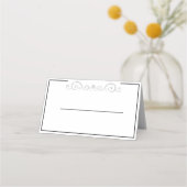 Diamond Scroll Place Card (Voorkant)