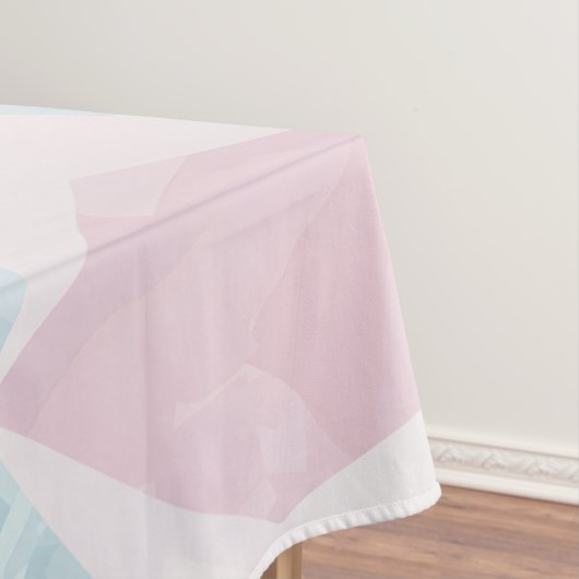 diamond shaped blue pattern tafelkleed (Voorbeeld)