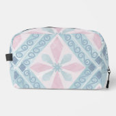 diamond shaped blue pattern toilettasje (Voorkant)