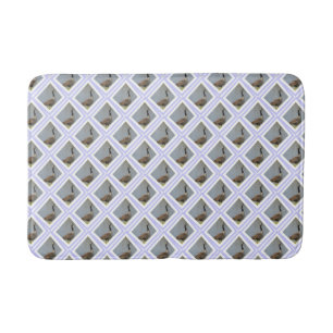 Diamond Shaped goose via Pond Bath Mat