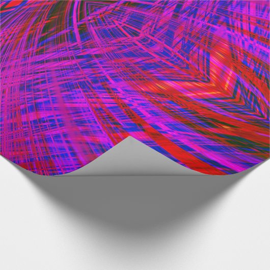 Diamond-Shaped Neon Pattern Cadeaupapier (Hoek)