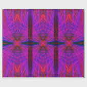 Diamond-Shaped Neon Pattern Trio Cadeaupapier (Vlak)