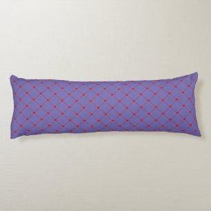 Diamond Shaped Red Heart & Line Art Lichaamskussen