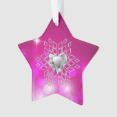 Diamond Snowflake Heart Fuschia (devant)