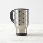 Diamond Snowflake Pattern Beer Stein Reisbeker (Voorkant links)
