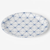 Diamond Snowflake Pattern Papieren Bordje (Gekanteld)