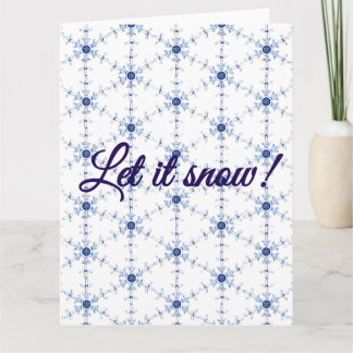 Diamond Snowflake Pattern Postcard Kaart