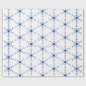 Diamond Snowflake Pattern Wrapping Paper Cadeaupapier (Vlak)