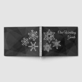 Diamond Snowflake sur Black Mariage Livre d'invité (Complet)