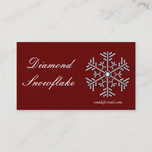 Diamond Snowflake Visitekaartje