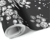 Diamond Snowflakes Cadeaupapier (Rol Hoek)