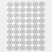 Diamond Snowflakes Fleece Blanket (Voorkant)