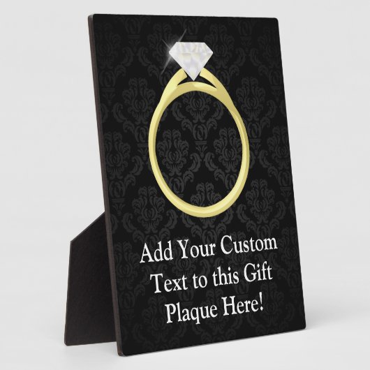 Diamond Solitaire Ring Fotoplaat (Zijkant)