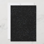 Diamond Sparkle Glitter Black 48e verjaardag Kaart (Achterkant)