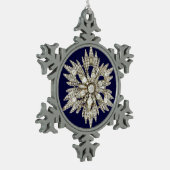 DIAMOND STARS TIN SNEEUWVLOK ORNAMENT (Links)