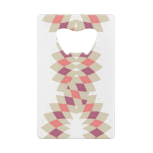 Diamond Swirl Pattern Kredietkaart Flessenopener