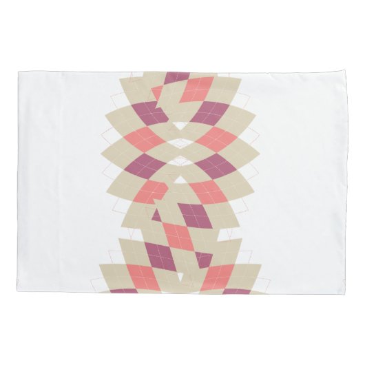 Diamond Swirl Pattern Kussensloop (Achterkant-Links)