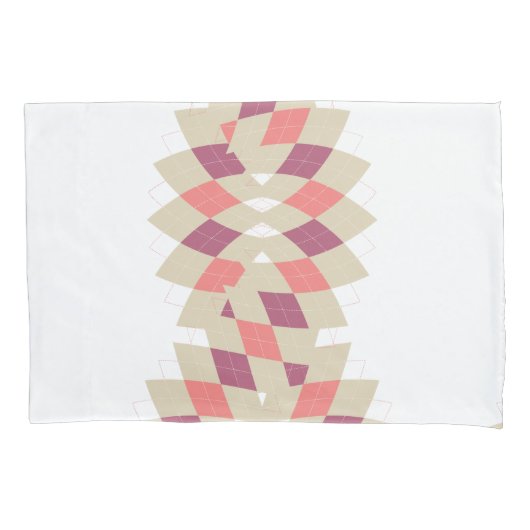 Diamond Swirl Pattern Kussensloop (Voorkant-Links)