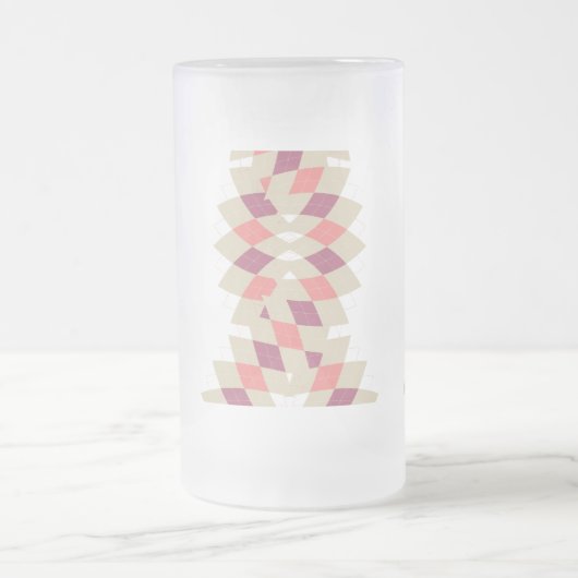 Diamond Swirl Pattern Matglas Bierpul (Center)