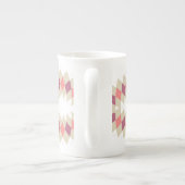 Diamond Swirl Pattern Porselein Kop (Achterkant)