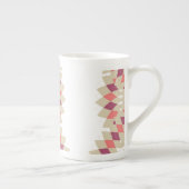 Diamond Swirl Pattern Porselein Kop (Rechts)