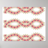 Diamond Swirl Pattern Poster (Voorkant)