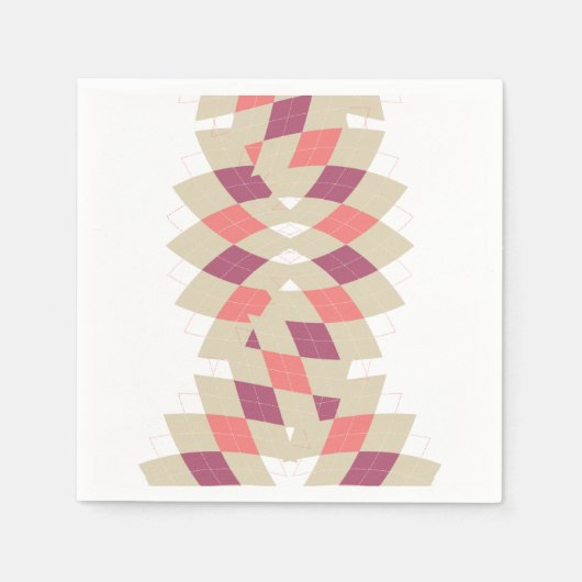 Diamond Swirl Pattern Servet (Voorkant)