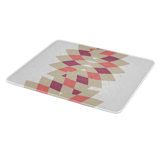 Diamond Swirl Pattern Snijplank (Hoek)