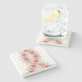 Diamond Swirl Pattern Stenen Onderzetter (Zijkant)