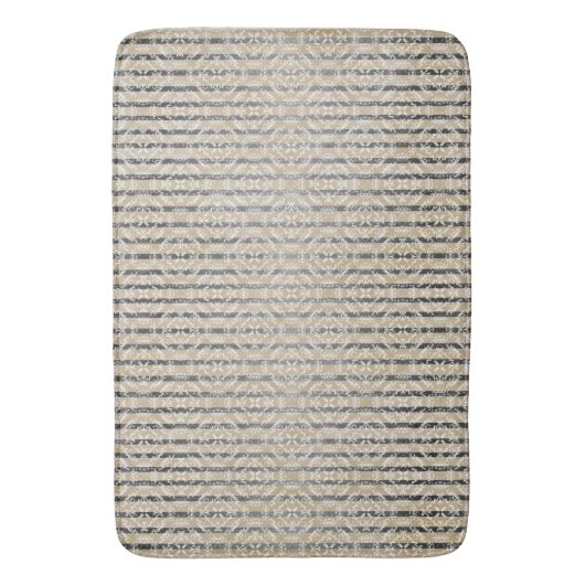 Diamond Tegels en Stripes Pattern Badmat (Voorkant Verticaal)