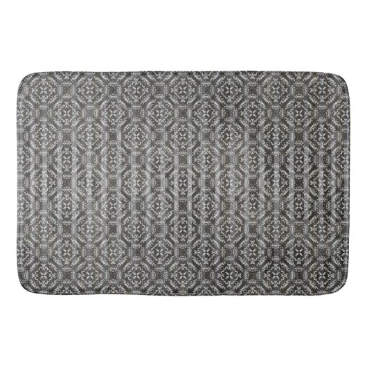 Diamond Tegels en Stripes Pattern Badmat (Voorkant)