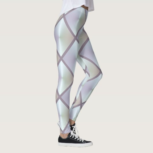 Diamond Tile Pattern Iridescent Leggings (Rechts)