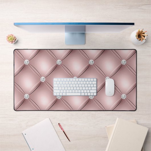 Diamond Tufted Design, Or Rose (Bureau 1)