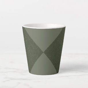 Diamond Twist Moss Green Latte Mok – Aangepast