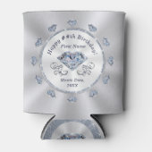 Diamond verjaardagsfeestgunsten, gepersonaliseerd blikjeskoeler (Voorkant)