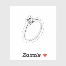 Diamond Verloving Ring Sticker