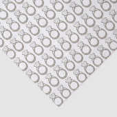 Diamond Verloving Wedding Ring Bride Bling Gem Tissuepapier (Detail)