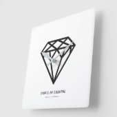 Diamond Vierkante Klok (Hoek)