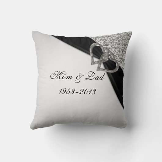 Diamond Wedding Jubileum Sierkussen (Achterkant)