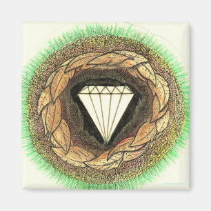 Diamond wordt onder grote druk gevormd magneet